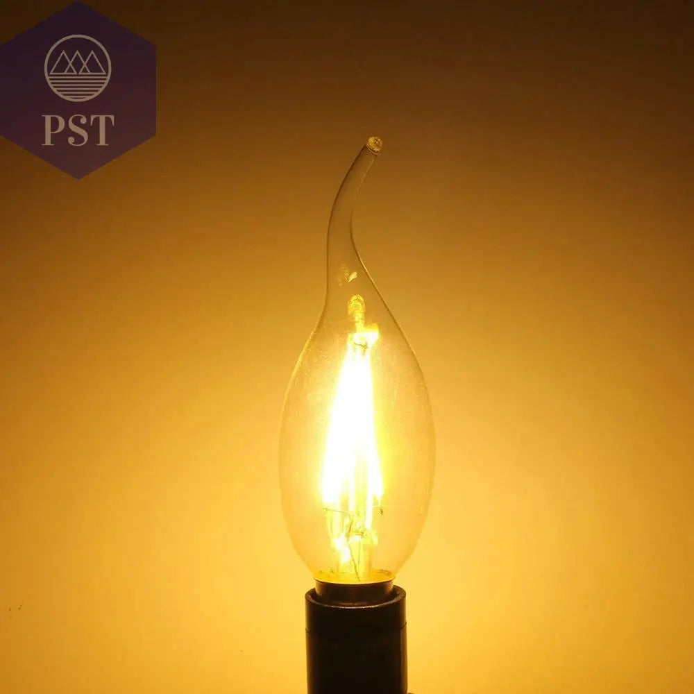 10pcs LED Bulb E14 4W/6W Dimmable Edison Retro Filament Candle Light AC220V C35 Warm/Cold White 360 Degree Energy Saving Lamp PST PS Tradings