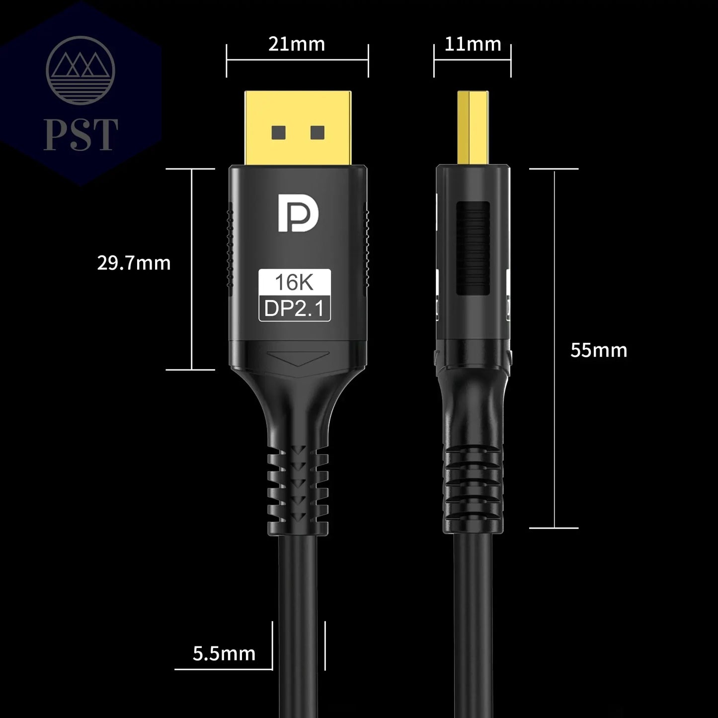 16K DP 2.1 8K@120Hz 4K@240Hz 80Gbps HDR Video Audio Displayport Kabel Display Port für Laptop TV Xbox Projektor Gaming Monitor Cable PST PS Tradings