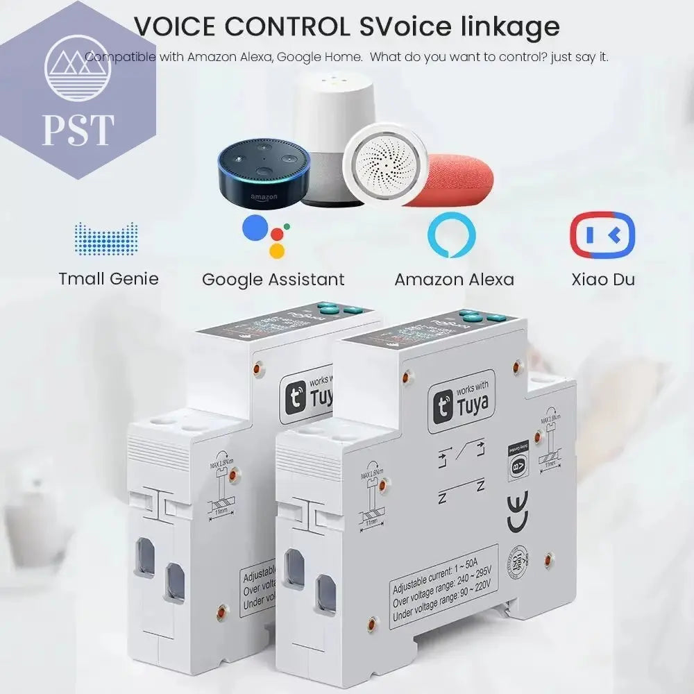 1P 50A Tuya WIFI Smart Switch Leistungsschalter LED Energie Meter Kwh Power Metering Timer Relais Fernbedienung Smart Leben APP PST PS Tradings PST PS Tradings PST PS Tradings 1P 50A Tuya WIFI Smart Switch Leistungsschalter LED Energie Meter Kwh Power Metering Timer Relais Fernbedienung Smart Leben APP