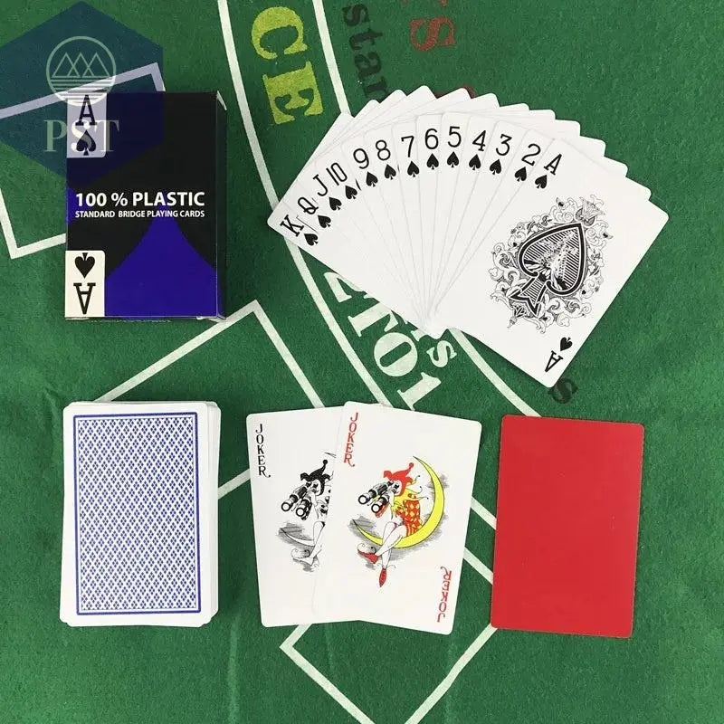 2 PCS/Lot Baccarat Texas Hold'em Plastic Playing Cards wear-resistant Waterproof Poker Card Board Bridge Poker Game Yernea - PST PS Tradings