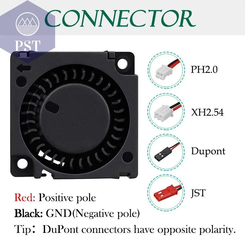 2 Pieces Gdstime DC 5V 12V 24V 30x30x10mm Sleeve Dual Ball 1 inch Small Mini Blower Cooling Fan 30mm x 10mm 3cm 3010 3D Printer PST PS Tradings