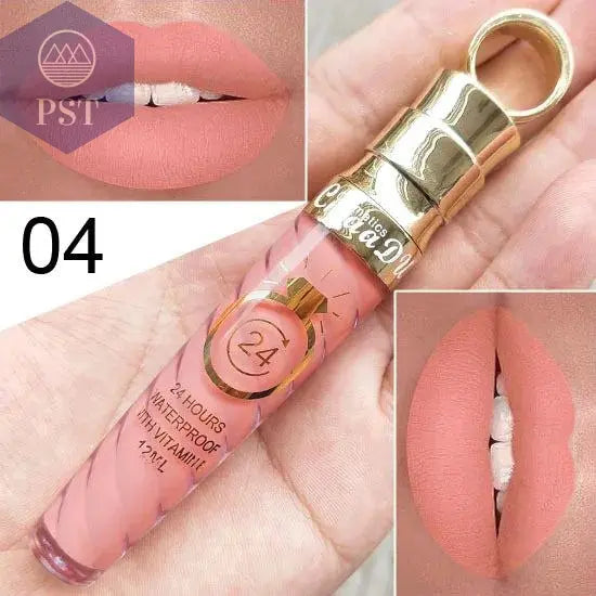 20 Colors Lipstick Waterproof Long Lasting Matte+Shimmer Mental Beauty Lip Gloss Nude Glitter Lip Gloss Beauty Sexy Lip Tint PST PS Tradings