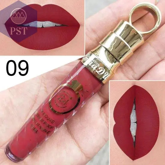 20 Colors Lipstick Waterproof Long Lasting Matte+Shimmer Mental Beauty Lip Gloss Nude Glitter Lip Gloss Beauty Sexy Lip Tint PST PS Tradings