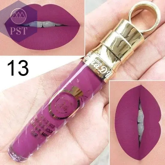 20 Colors Lipstick Waterproof Long Lasting Matte+Shimmer Mental Beauty Lip Gloss Nude Glitter Lip Gloss Beauty Sexy Lip Tint PST PS Tradings