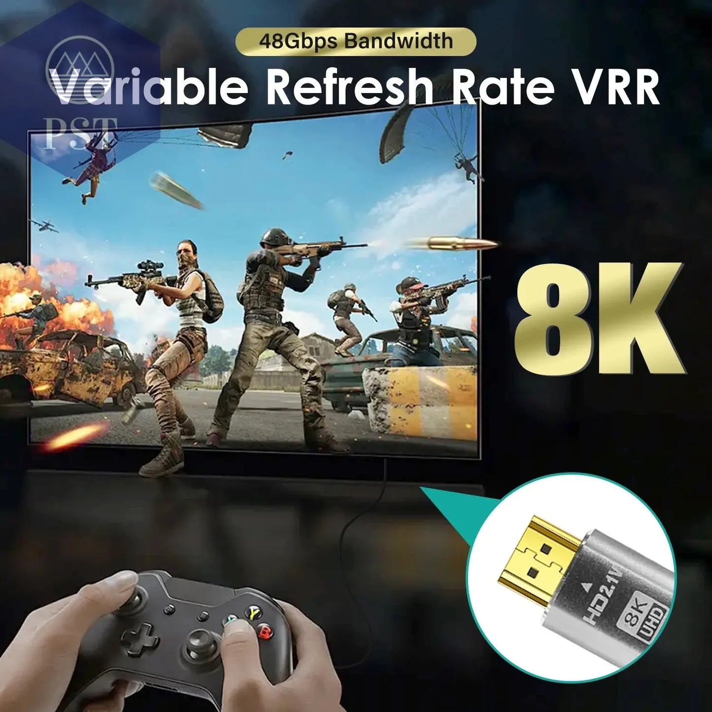 8K @ 60Hz HDMI-Kompatibel Kabel 2,1 Kabel 48Gbps Optische Faser für PS5 PS4 HD TV box Projektor Audio Video HD Kabel lange 8M 10M PST PS Tradings