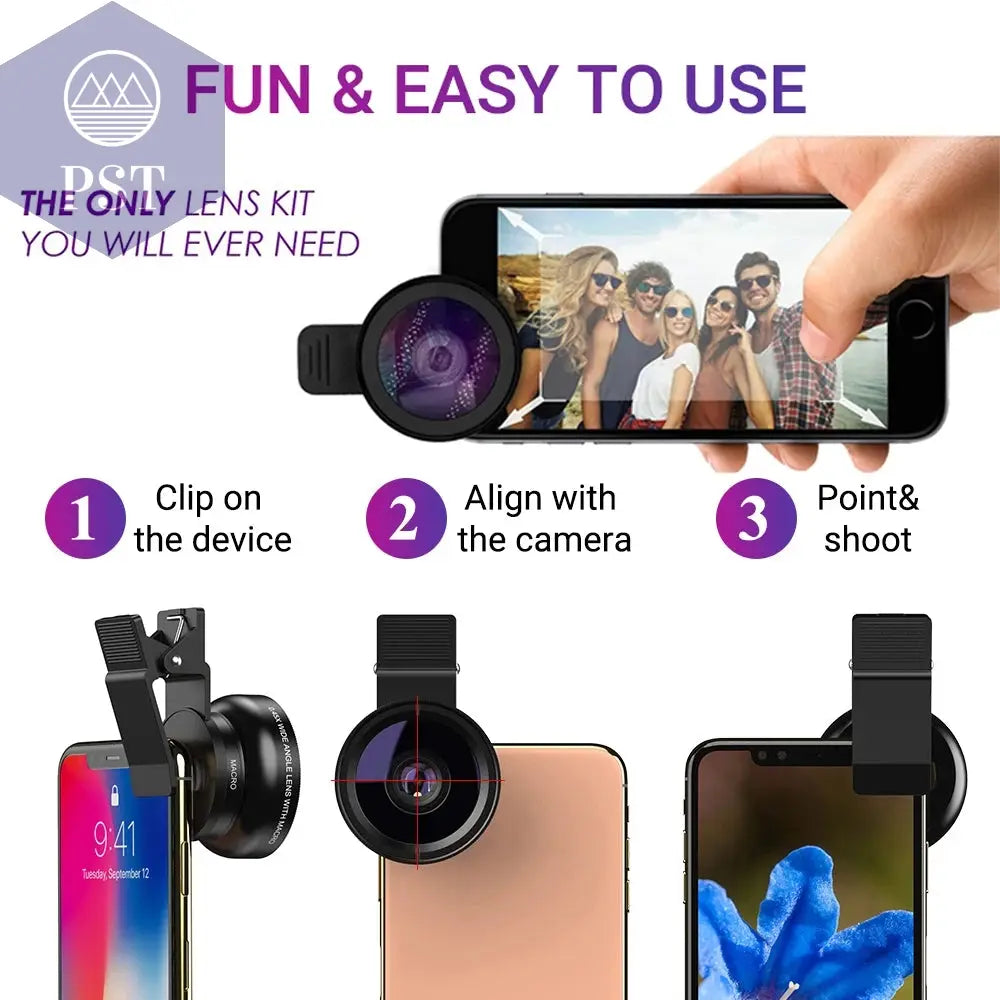 APEXEL Telefon Objektiv kit 0,45 x Super Weitwinkel & 12,5 x Makro Micro Objektiv HD Kamera Linsen Cellphones & Telecommunications - Cellphones PST PS Tradings