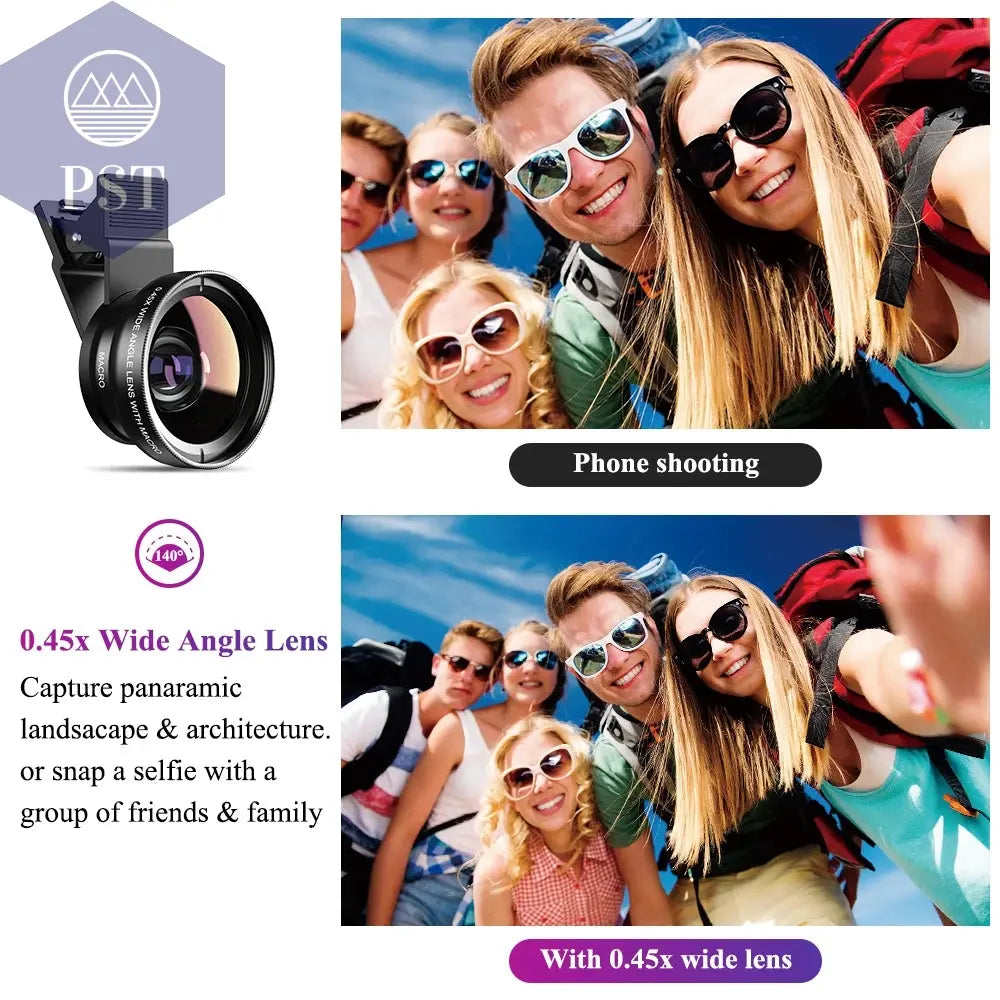 APEXEL Telefon Objektiv kit 0,45 x Super Weitwinkel & 12,5 x Makro Micro Objektiv HD Kamera Linsen Cellphones & Telecommunications - Cellphones PST PS Tradings
