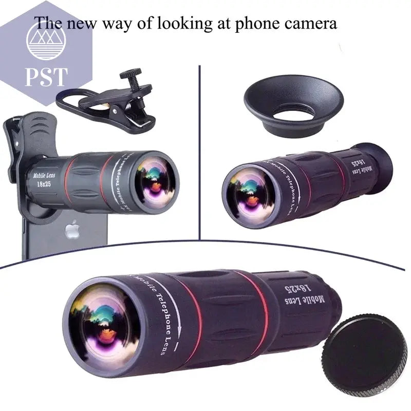 APEXEL Universal 18x25 Monokular Zoom HD Optisches Handyobjektiv Beobachtungsvermessung 18X Teleobjektiv mit Stativ für Smartphone Cellphones & Telecommunications - Cellphones PST PS Tradings