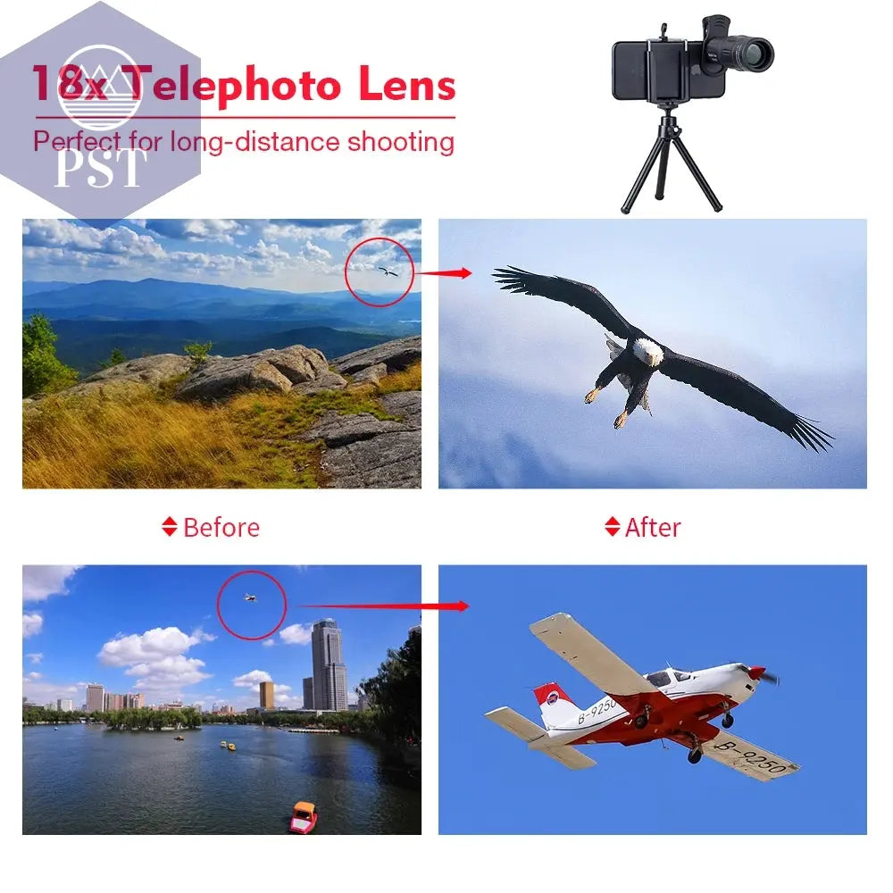 APEXEL Universal 18x25 Monokular Zoom HD Optisches Handyobjektiv Beobachtungsvermessung 18X Teleobjektiv mit Stativ für Smartphone Cellphones & Telecommunications - Cellphones PST PS Tradings