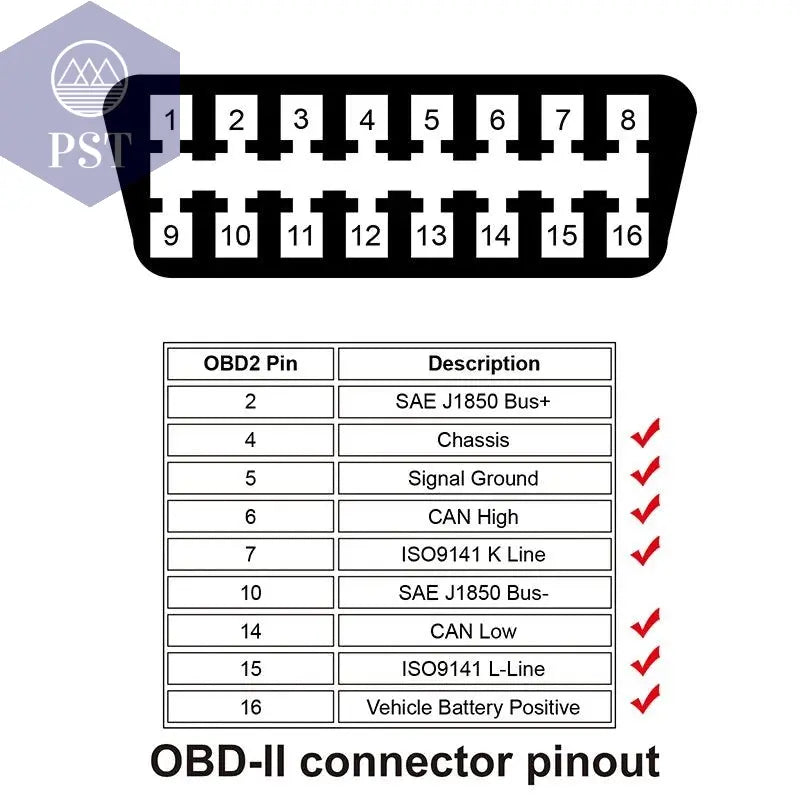 AUTOOL Car OBD2 Connector Extension Adapter Auto OBD 2 Extend OBD 16Pin Connect Parts For Univeral OBDII ELM327 Scanner Adapter - PST PS Tradings