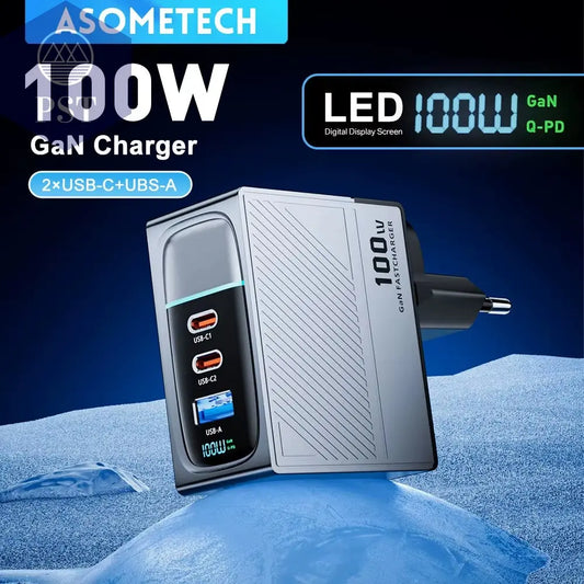 Asome Tech 100W Gan Ladegerät Qc 4,0 Pd 67W 65W Pps Display Tragbares Multi Usb Typ C Schnell Ladegerät Für Laptop Tablet Iphone Samsung PST PS Tradings PST PS Tradings PST PS Tradings Asome Tech 100W Gan Ladegerät Qc 4,0 Pd 67W 65W Pps Display Tragbares Multi Usb Typ C Schnell Ladegerät Für Laptop Tablet Iphone Samsung