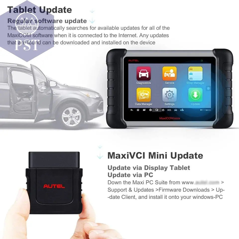 Autel MaxiCOM MK808BT Pro OBD2 Scanner Car Diagnostic Tools Code Reader With Active Test, All System Diagnosis, 28+Services - PST PS Tradings