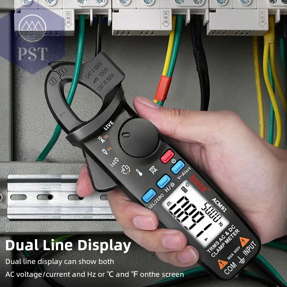 BSIDE Digital Clamp Meter 1mA High-Precision Ammeter Pliers True RMS DC AC Current Car Repair Electrical Temp Tester Multimeter PST PS Tradings