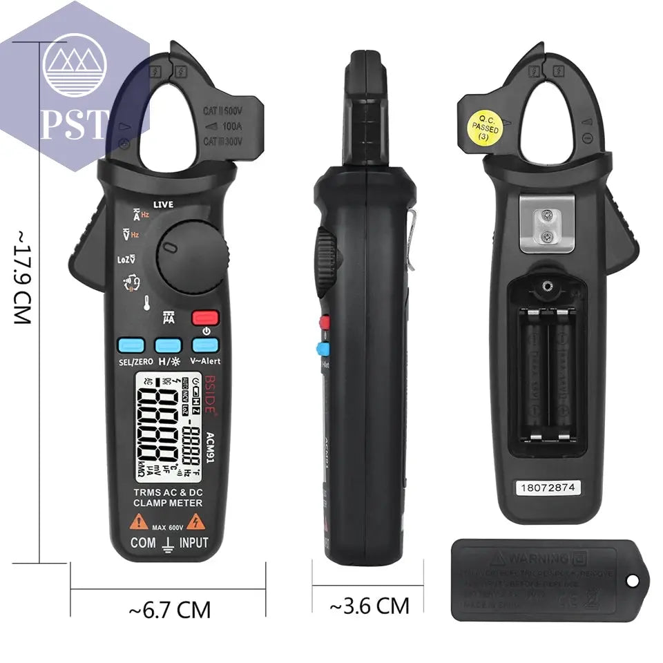 BSIDE Digital Clamp Meter 1mA High-Precision Ammeter Pliers True RMS DC AC Current Car Repair Electrical Temp Tester Multimeter PST PS Tradings