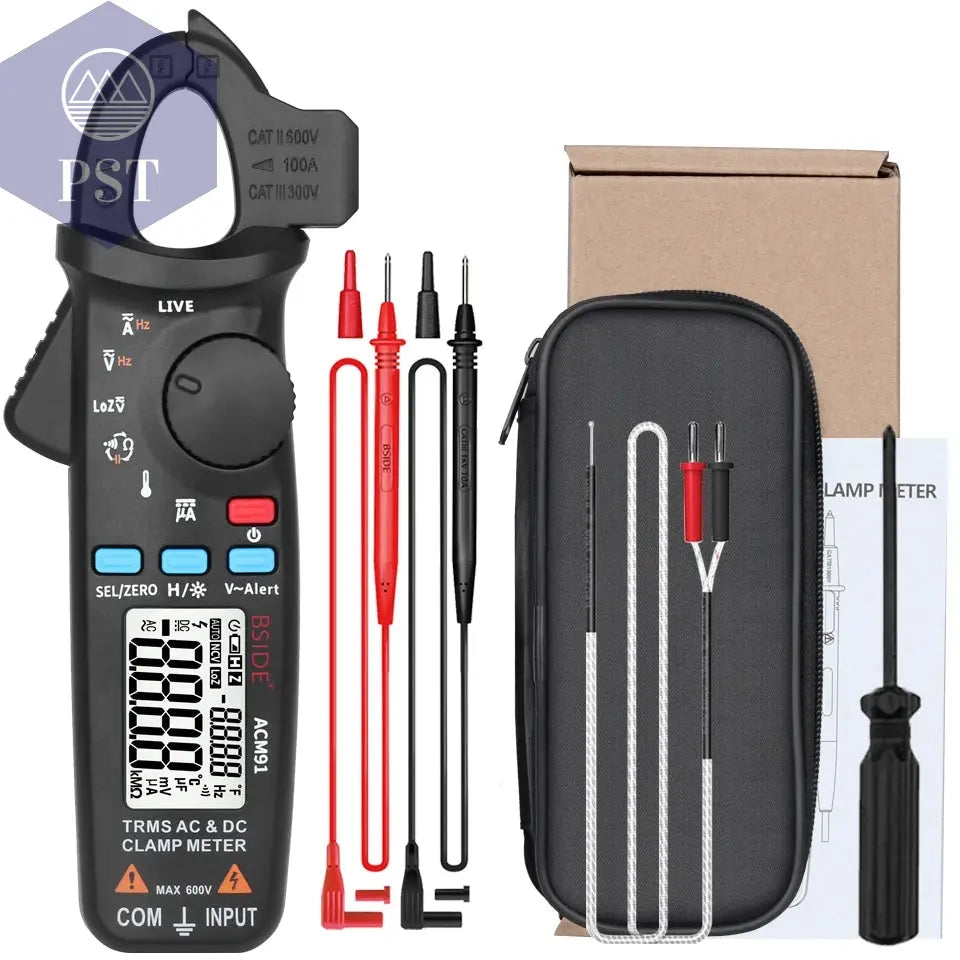 BSIDE Digital Clamp Meter 1mA High-Precision Ammeter Pliers True RMS DC AC Current Car Repair Electrical Temp Tester Multimeter PST PS Tradings