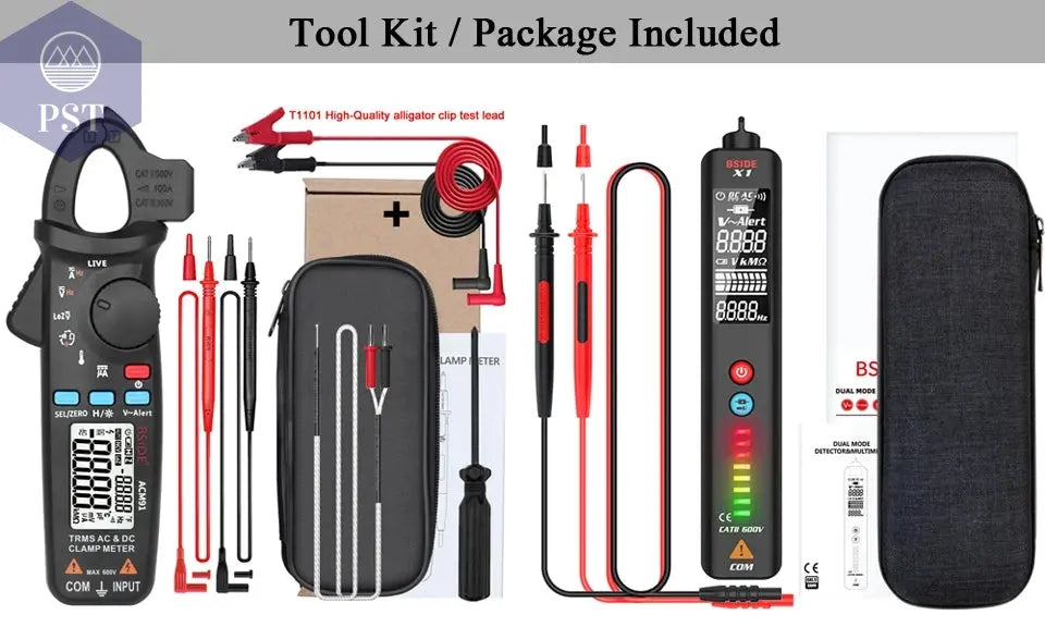 BSIDE Digital Clamp Meter 1mA High-Precision Ammeter Pliers True RMS DC AC Current Car Repair Electrical Temp Tester Multimeter PST PS Tradings