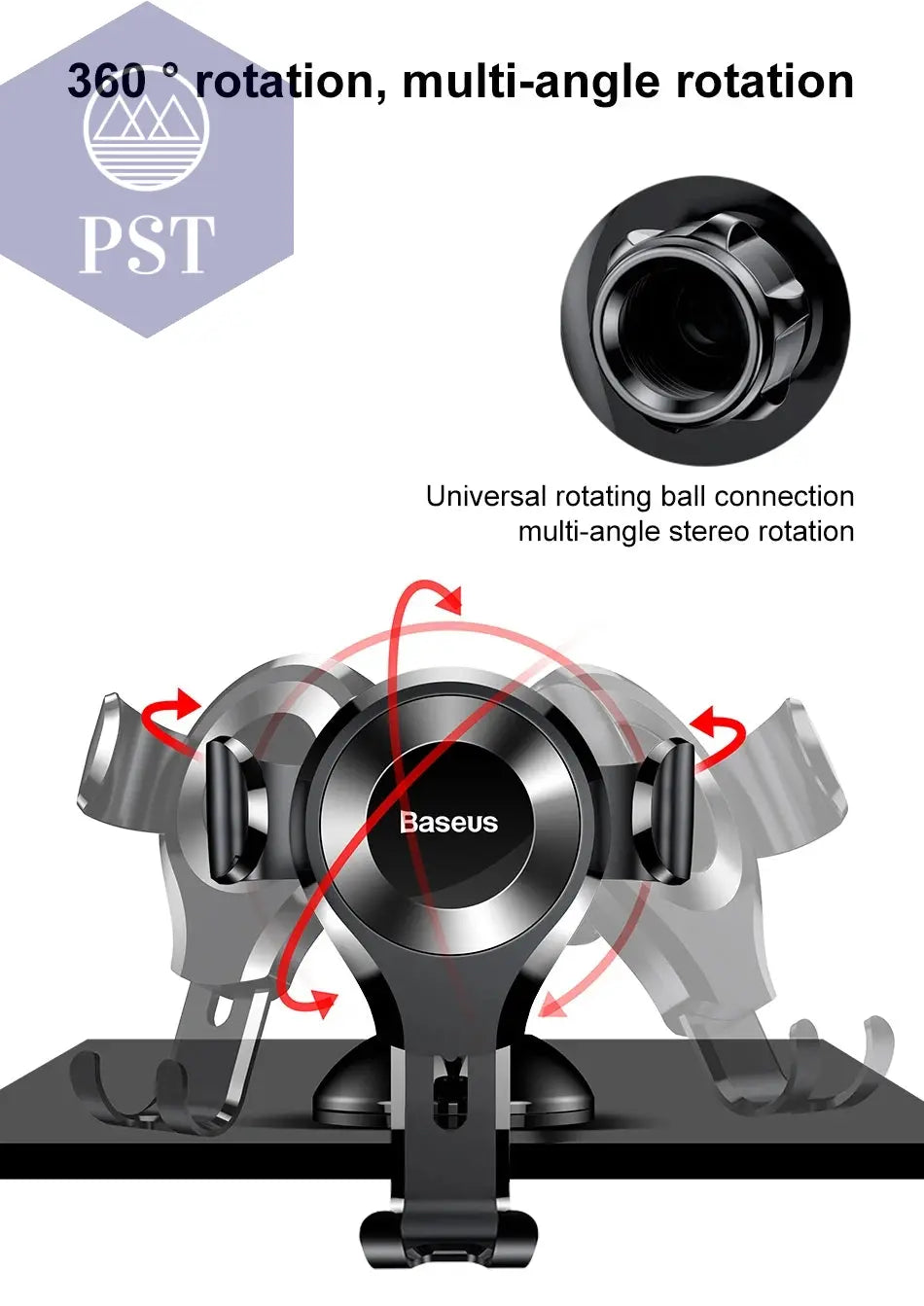 Baseus Gravity Autotelefonhalter für iPhone 16, Samsung, Saugnapf, Autohalterung für Telefone im Auto, Handyhalter, Ständer, 38,ajuan Cellphones & Telecommunications - Cellphones PST PS Tradings
