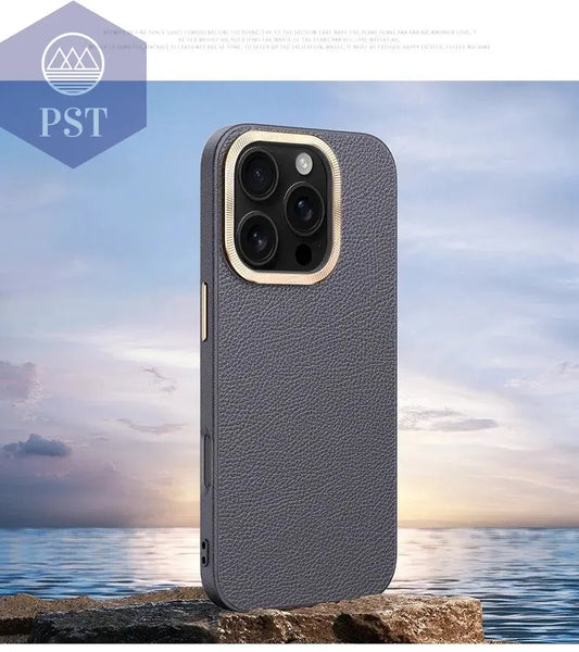 Case for OnePlus 13 Luxury Leather Pattern Metal Camera Lens Protection Shockproof Bumper Phone Back Cover - PST PS Tradings