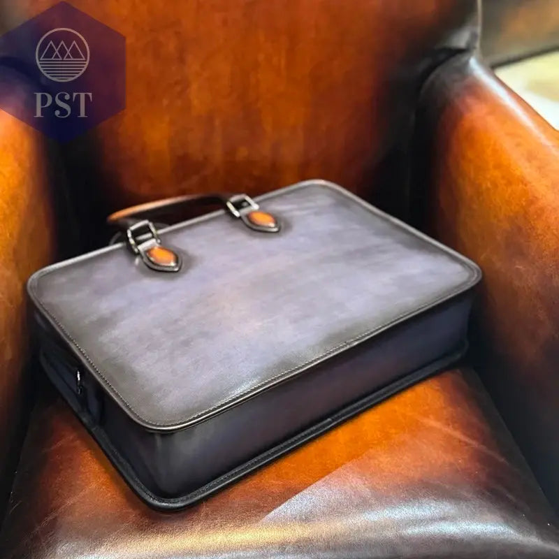 DIMY 2025 Men's briefcase leather business large capacity high-end light luxury horizontal computer bag handbag men's bag PST PS Tradings PST PS Tradings PST PS Tradings DIMY 2025 Men's briefcase leather business large capacity high-end light luxury horizontal computer bag handbag men's bag