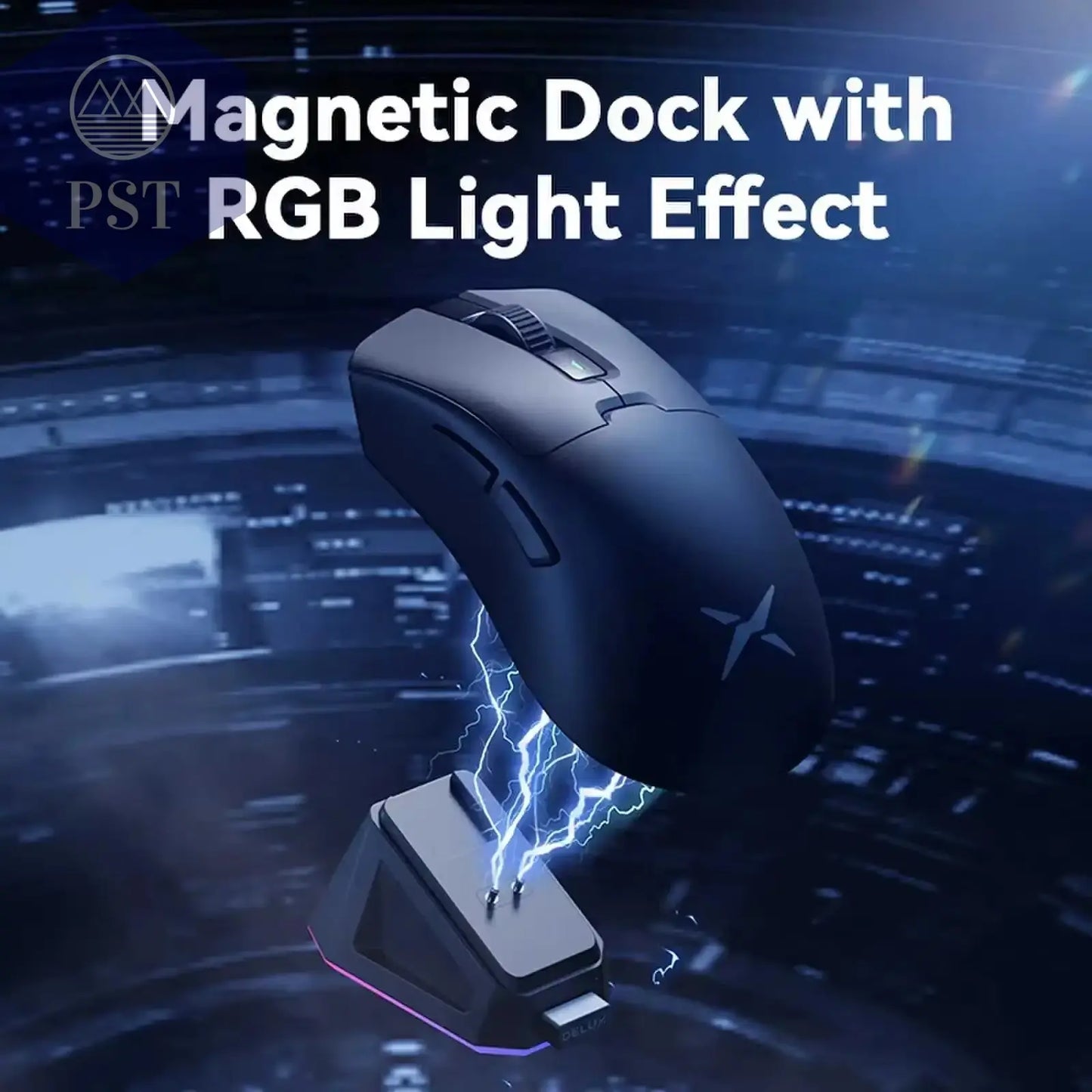 Delux M900Pro Ergonomische Kabellose Gaming-Maus 8K PAW3395 Magnetische Rgb-Ladestation Wiederaufladbare Kabelgebundene Mäuse Für PC Mit Großer Hand PST PS Tradings PST PS Tradings PST PS Tradings Delux M900Pro Ergonomische Kabellose Gaming-Maus 8K PAW3395 Magnetische Rgb-Ladestation Wiederaufladbare Kabelgebundene Mäuse Für PC Mit Großer Hand