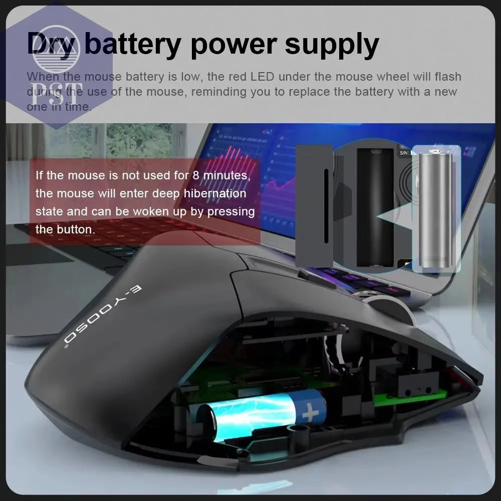 E-YOOSO X-31 USB 2,4G Drahtlose Gaming Maus 4800Dpi 5 Tasten Computer PC Mouse Gamer PST PS Tradings PST PS Tradings PST PS Tradings