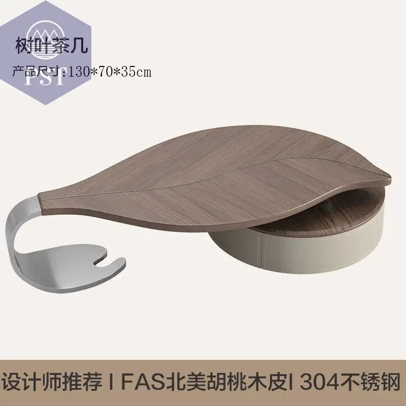 Eleganter Minimalistischer Kaffeetisch – Retro-Stil PST PS Tradings PST PS Tradings Leaf-coffee-table PST PS Tradings