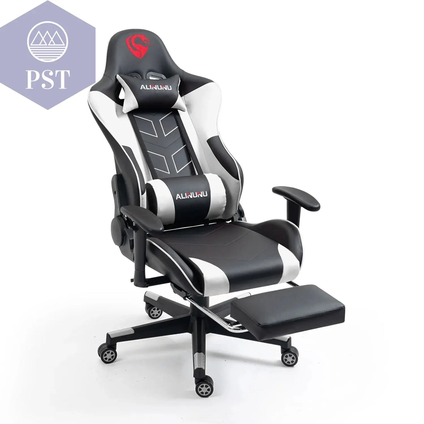 Ergonomischer Gaming Stuhl mit Fußstütze PST PS Tradings Möbel PST PS Tradings PST PS Tradings