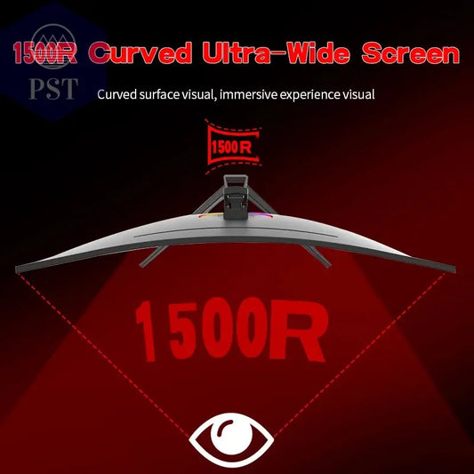 Gawfolk Monitor 34'' 144Hz Bandfish Screen Curved 1500R Gaming Bezel-less Slim 400HDR Nits 100% SRGB Wide Color Gamut FAsT VA Te PST PS Tradings PST PS Tradings PST PS Tradings Gawfolk Monitor 34'' 144Hz Bandfish Screen Curved 1500R Gaming Bezel-less Slim 400HDR Nits 100% SRGB Wide Color Gamut FAsT VA Te