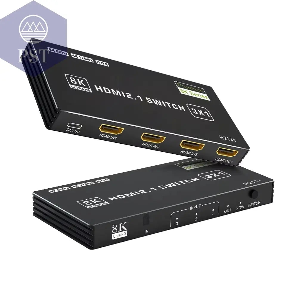 HDMI 2.1 Switch Splitter 120 Hz 5-Port HDMI 4K 120 Hz Splitter Switcher CEC 48 Gbit/S HDMI 2.1 Switch 8K Mit Fernbedienung HDMI HDR 8K 4K PST PS Tradings PST PS Tradings 3X1-Choos-Model PST PS Tradings HDMI 2.1 Switch Splitter 120 Hz 5-Port HDMI 4K 120 Hz Splitter Switcher CEC 48 Gbit/S HDMI 2.1 Switch 8K Mit Fernbedienung HDMI HDR 8K 4K