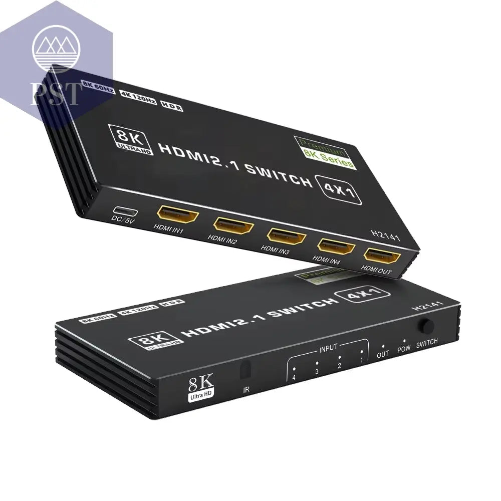 HDMI 2.1 Switch Splitter 120 Hz 5-Port HDMI 4K 120 Hz Splitter Switcher CEC 48 Gbit/S HDMI 2.1 Switch 8K Mit Fernbedienung HDMI HDR 8K 4K PST PS Tradings PST PS Tradings 4X1-Choos-Model PST PS Tradings HDMI 2.1 Switch Splitter 120 Hz 5-Port HDMI 4K 120 Hz Splitter Switcher CEC 48 Gbit/S HDMI 2.1 Switch 8K Mit Fernbedienung HDMI HDR 8K 4K