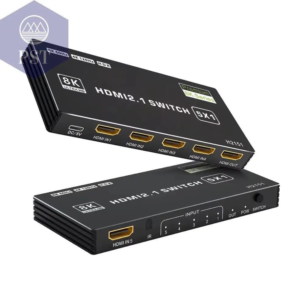 HDMI 2.1 Switch Splitter 120 Hz 5-Port HDMI 4K 120 Hz Splitter Switcher CEC 48 Gbit/S HDMI 2.1 Switch 8K Mit Fernbedienung HDMI HDR 8K 4K PST PS Tradings PST PS Tradings 5X1-Choos-Model PST PS Tradings HDMI 2.1 Switch Splitter 120 Hz 5-Port HDMI 4K 120 Hz Splitter Switcher CEC 48 Gbit/S HDMI 2.1 Switch 8K Mit Fernbedienung HDMI HDR 8K 4K