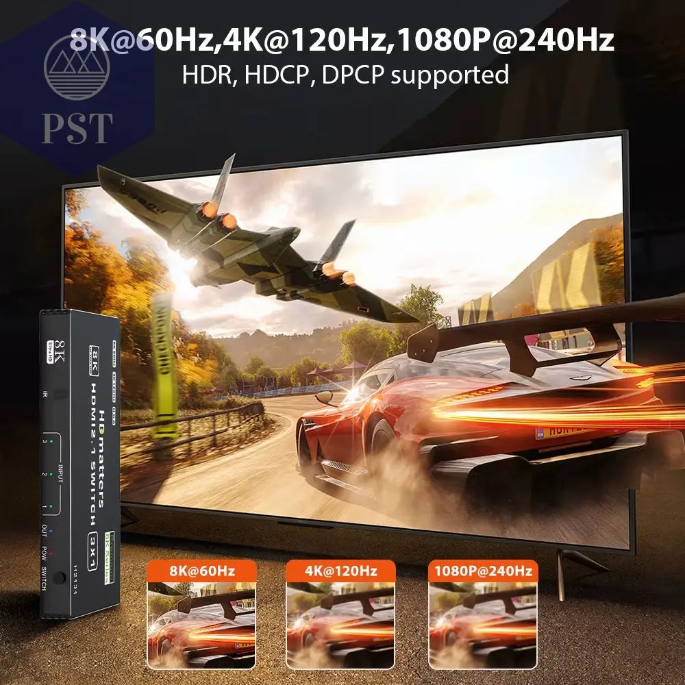 HDMI 2.1 Switch Splitter 120 Hz 5-Port HDMI 4K 120 Hz Splitter Switcher CEC 48 Gbit/S HDMI 2.1 Switch 8K Mit Fernbedienung HDMI HDR 8K 4K PST PS Tradings PST PS Tradings PST PS Tradings HDMI 2.1 Switch Splitter 120 Hz 5-Port HDMI 4K 120 Hz Splitter Switcher CEC 48 Gbit/S HDMI 2.1 Switch 8K Mit Fernbedienung HDMI HDR 8K 4K