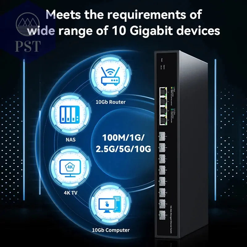 HORACO 12-Port 10G Web Managed Switch PST PS Tradings Switch PST PS Tradings PST PS Tradings HORACO 12-Port 10G Web Managed Switch Switch