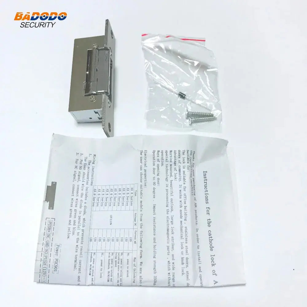 Edelstahl DC12V elektrische Schlags chloss einschalten, um ausfalls icher für die Zugangs kontrolle zu entsperren PST PS Tradings