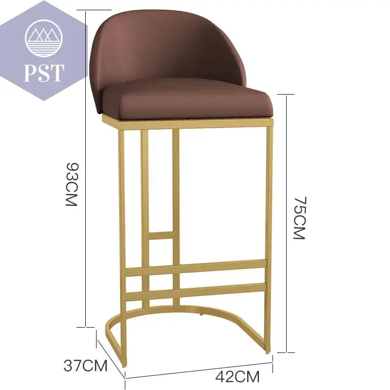 High Pink Akzent Barhocker Empfang minimalist ische Luxus Küche Theken hocker nordische ergonomische Cadeiras Bar Möbel PST PS Tradings