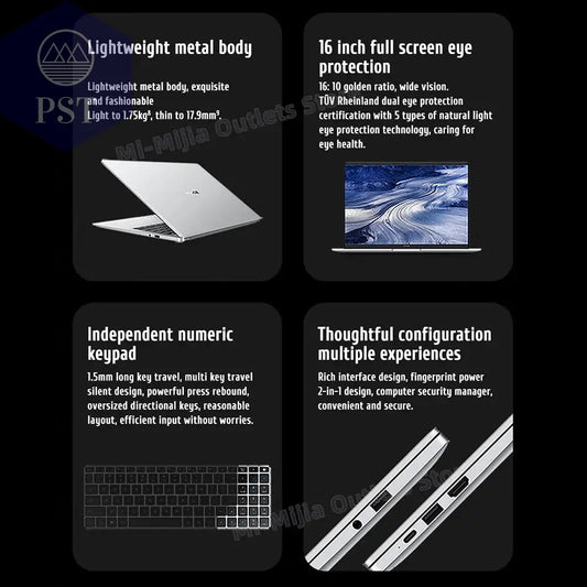 Honor Laptop X16 - 16'' AMD R5, 16GB, 512GB PST PS Tradings Laptop PST PS Tradings PST PS Tradings Honor Laptop X16 - 16'' AMD R5, 16GB, 512GB Laptop