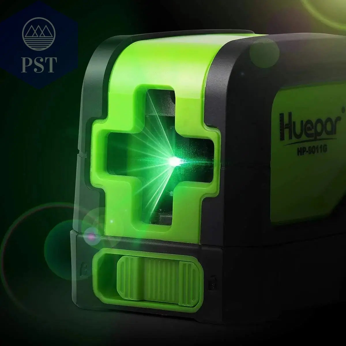 Huepar 2 Lines Laser Level Self Levelling ( 4 degrees) Green Red Beam Laser Horizontal & Vertical Cross-Line with Magnetic Base PST PS Tradings