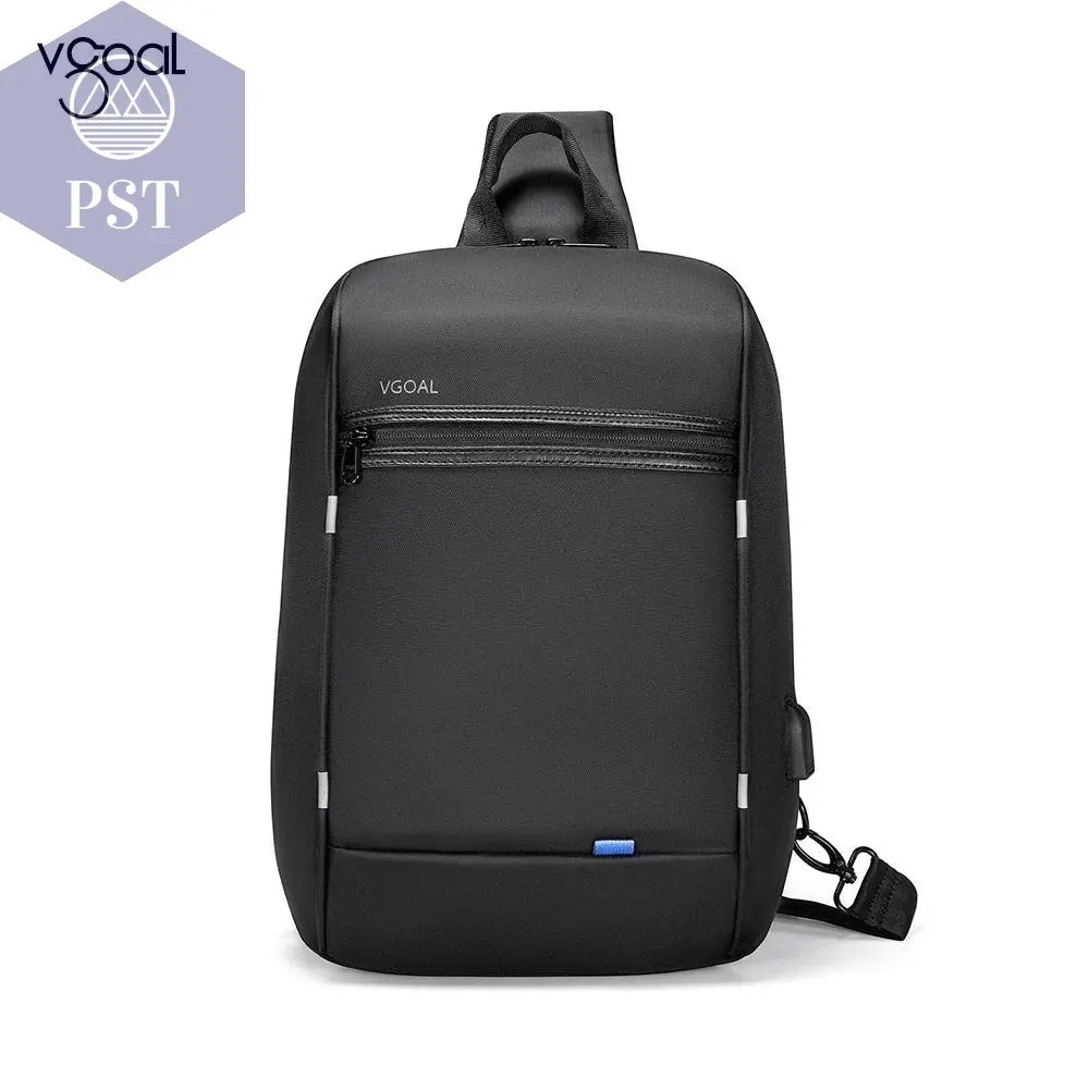 Kingsons/Vgoal Anti-theft Waterproof Single Shoulder Backpack For Men Laptop 14/13.3 inch W/ USB Charging Port&TSA Customs Lock - PST PS Tradings