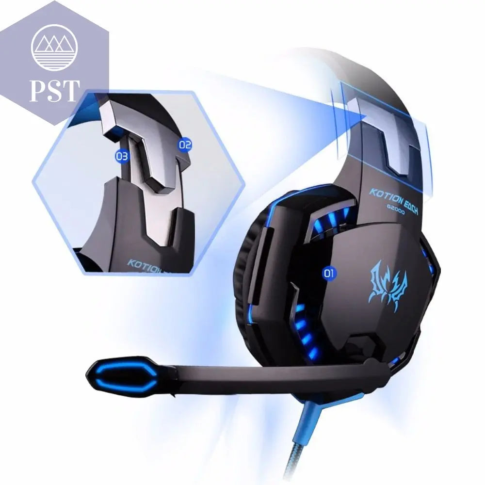 LED Gaming Headset with Microphone PST PS Tradings