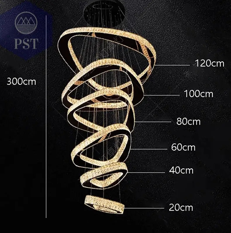 LED Rings Pendant Lights for Modern Decor Lightning Pendants Interior Design Lights Lamps LED Light PST PS Tradings PST PS Tradings 6 rings black / RC remote dimming PST PS Tradings LED Rings Pendant Lights for Modern Decor Lightning Pendants Interior Design Lights Lamps LED Light
