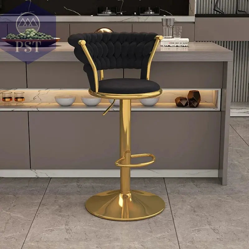 Luxuriöser, verstellbarer Barstuhl für das Büro mit Rückenlehne, hoher Lift-Barstuhl im nordischen Stil, Hokery Kuchenne Now Sierra Möbel PST PS Tradings