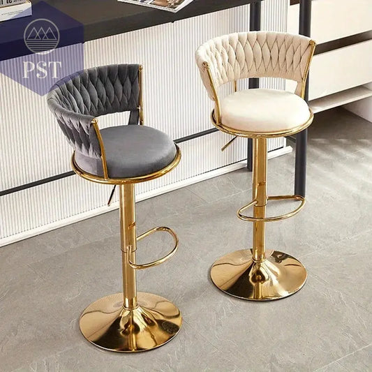 Luxuriöser, verstellbarer Barstuhl für das Büro mit Rückenlehne, hoher Lift-Barstuhl im nordischen Stil, Hokery Kuchenne Now Sierra Möbel PST PS Tradings