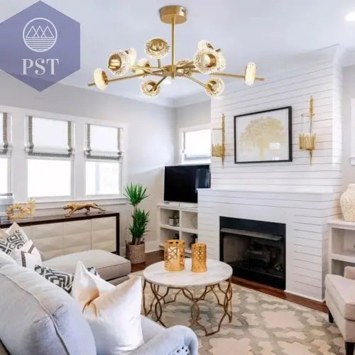 Modern 12-Light Modern Crystal Chandelier Elegant Lightning PST PS Tradings PST PS Tradings PST PS Tradings Modern 12-Light Modern Crystal Chandelier Elegant Lightning
