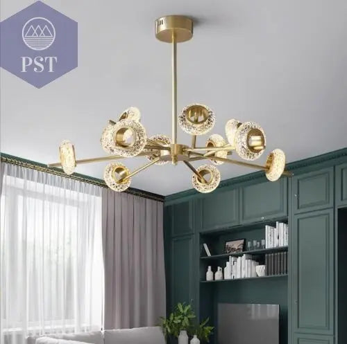 Modern 12-Light Modern Crystal Chandelier Elegant Lightning PST PS Tradings PST PS Tradings PST PS Tradings Modern 12-Light Modern Crystal Chandelier Elegant Lightning