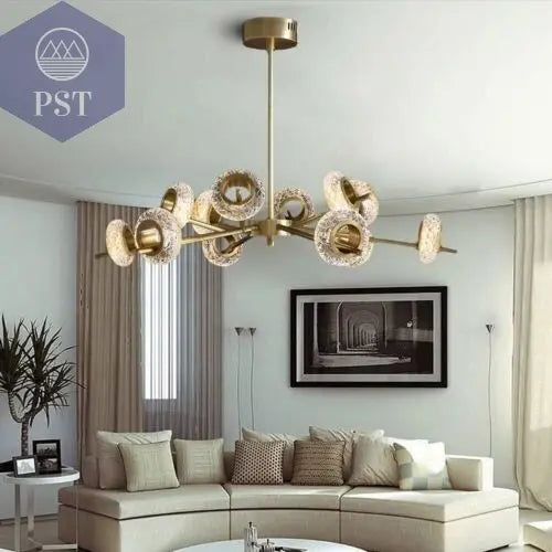 Modern 12-Light Modern Crystal Chandelier Elegant Lightning PST PS Tradings PST PS Tradings PST PS Tradings Modern 12-Light Modern Crystal Chandelier Elegant Lightning