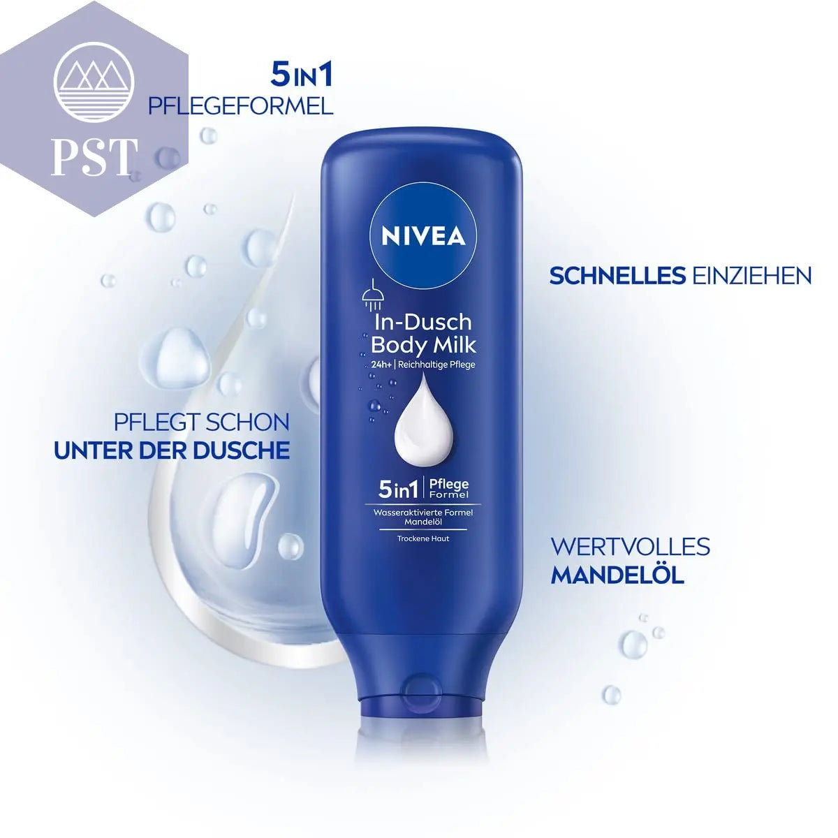 NIVEA In-Dusch Body Milk 400ml Creme 5In1 Body Lotion Feuchtigkeit PST PS Tradings PST PS Tradings PST PS Tradings