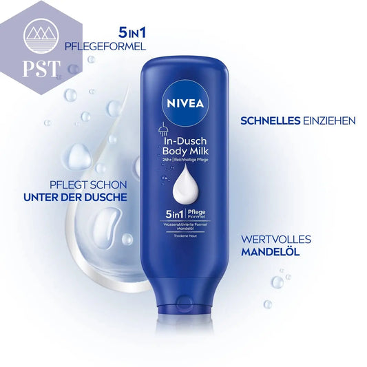 NIVEA In-Dusch Body Milk 400ml Creme 5In1 Body Lotion Feuchtigkeit PST PS Tradings PST PS Tradings PST PS Tradings