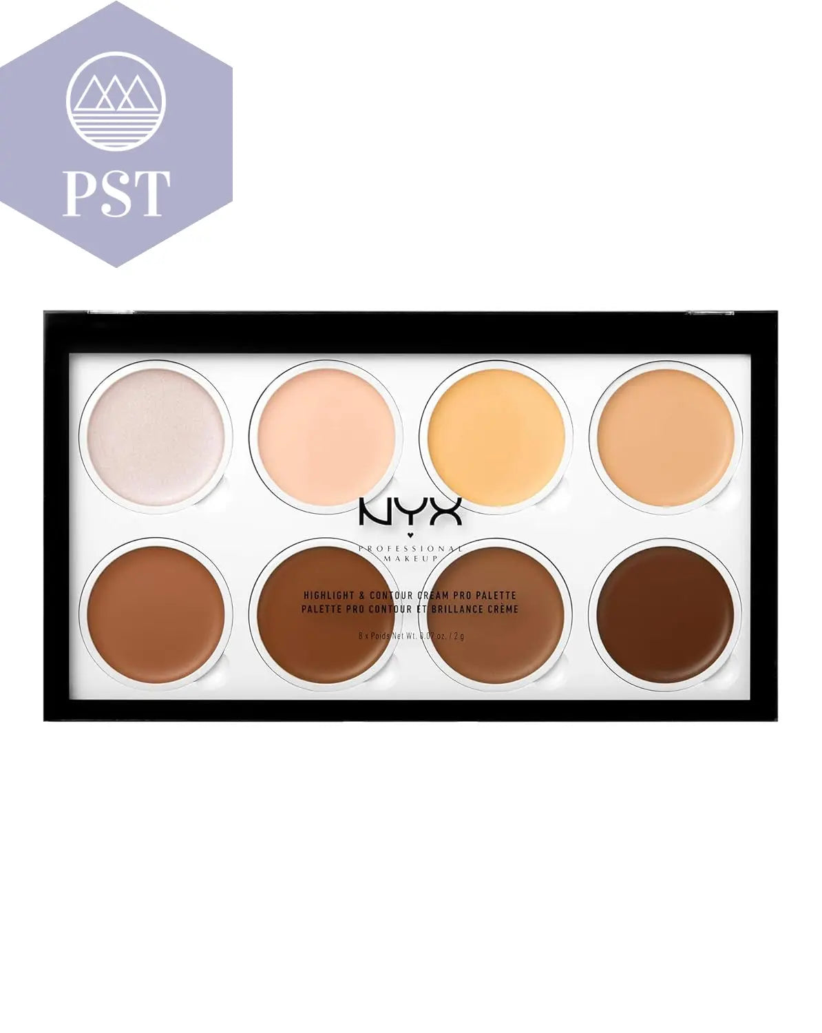 NYX Professional Makeup Highlight & Contour Pro Palette, Puder Konturen Kit, 8 Verblendbare Matte Und Perlmutttöne PST PS Tradings PST PS Tradings Cream-Pro-Palette-Single PST PS Tradings NYX Professional Makeup Highlight & Contour Pro Palette, Puder Konturen Kit, 8 Verblendbare Matte Und Perlmutttöne