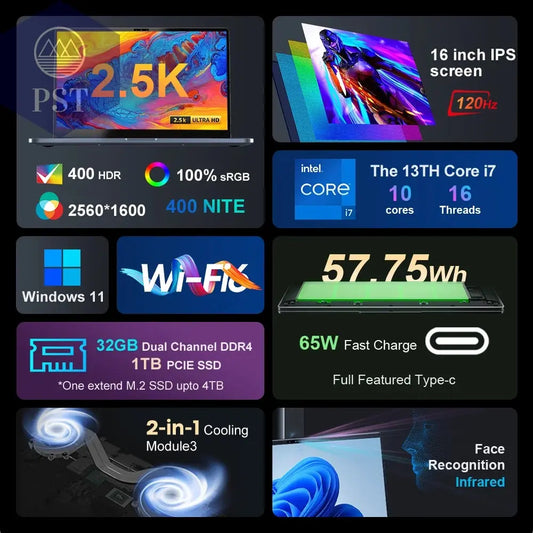 Ninkear N16 PRO Gaming Laptop Intel i9 32GB 1TB Notebook PST PS Tradings Laptops PST PS Tradings PST PS Tradings