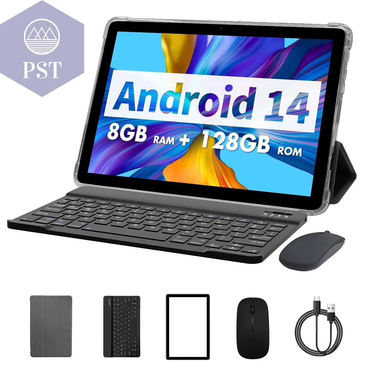 PRITOM TAB11 Android 14 Tablet 10 Inch, 8GB(4+4 Expand) RAM + 128GB ROM, Octa Core, 5G Wifi, with Keyboard, Mouse, Case PST PS Tradings PST PS Tradings Grey PST PS Tradings PRITOM TAB11 Android 14 Tablet 10 Inch, 8GB(4+4 Expand) RAM + 128GB ROM, Octa Core, 5G Wifi, with Keyboard, Mouse, Case